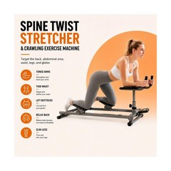 EZ-U Crawling Machine for Adults Spine Twist and Stretch Trainer Ab Twist Mac…