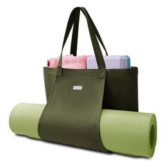 Yoga Mat Bag for , Canvas Yoga Tote with Mat Carrier Pocket, Wet/Dry Pocket, …