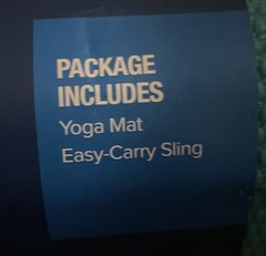 Fila Classic Yoga Mat With Carrying Strap Teal 3 MM