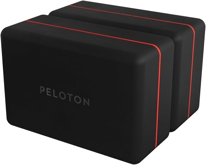 Peloton Black Foam Yoga Exercise Blocks Set of 2 (4x6x9 in)