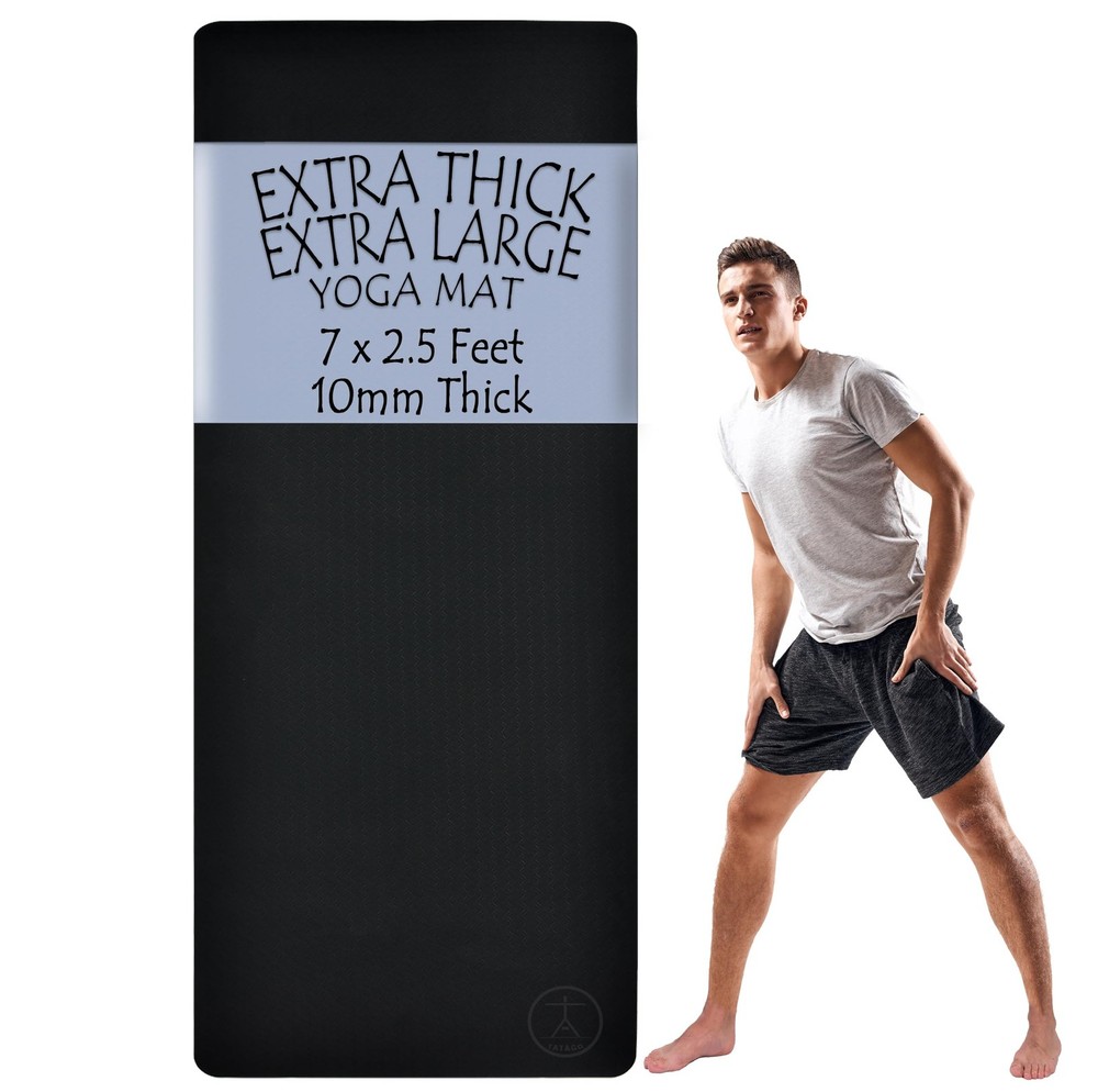 Extra Thick Yoga Mat XL 10mm, Extra Large Yoga Mat Extra Wide and Long for Su…
