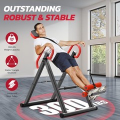 YOLEO Gravity Heavy Duty Inversion Table with Headrest & Adjustable Protectiv…