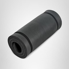 High Density 1 Inch Thick Exercise Mat with Carry Strap Lightweight and Portable