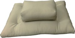 Zafu Zabuton Meditation Yoga Cotton Cushions, Sitting Kneeling Mat Tan