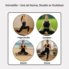 LFH Home Handmade Straw Yoga Mat For Exercise, Workout, Fitness – Perfect Hea…