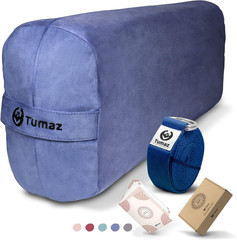 Tumaz Yoga Bolster Set – Rectangular Bolster Pillow for Restorative Yoga, Soft M