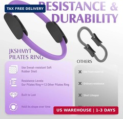JKSHMYT Pilates Ring Fitness Circle for Women, Pilates Equipment – 14.5″ Home Ma