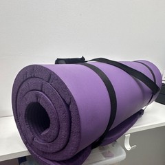 Purple Foam Yoga Mat Non-Slip with Carrying Strap for Yoga