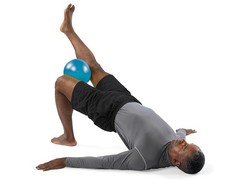Soft Gym Overball – 9 Inch Inflatable Pilates Ball for Stabilization Training,