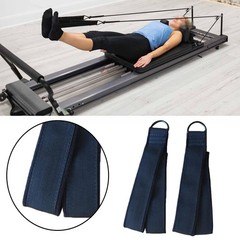 2x Pilates Double Loop Straps Yoga Nonslip for Workout Adults COre Training