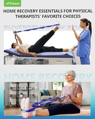 Trideer Stretching Strap Yoga Strap Yoga Band for Physical Therapy Blue