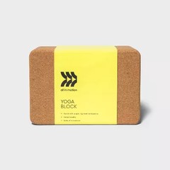 ALL IN MOTION CORK YOGA BLOCK – BROWN