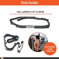 Static Stretch Strap, 6 ft. Long – Durable Woven Tool for Home Fitness & Gym …