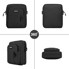Cute Nylon Crossbody Bag for Women Men Unisex Small Black-ghost Pendent
