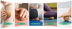 Cork Ball Lacrosse Ball, Deep Tissue Muscle Tension Therapy Ball for Trigger