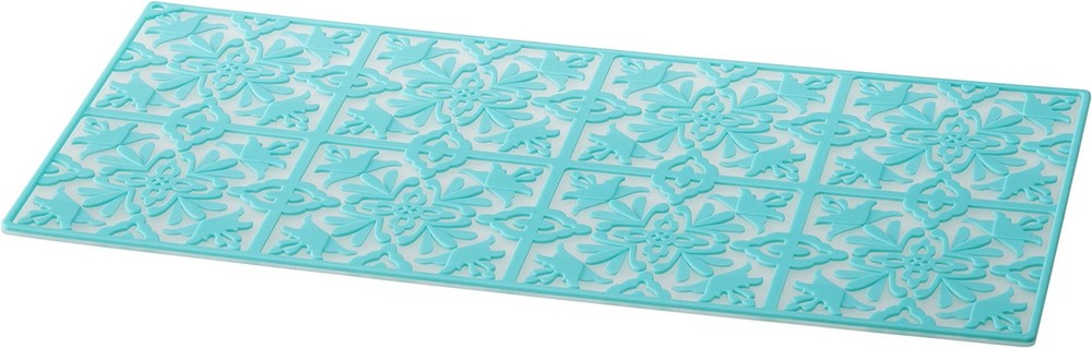Draining Mat Mosaic Blue 2601