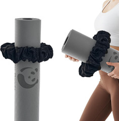 Stylish Yoga Mat Scrunchie Holder in Stretchable Velvet Fabric