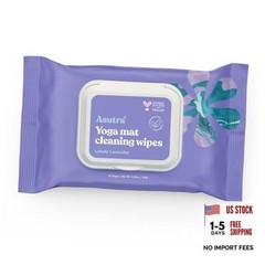 Lavender Yoga Mat Cleaning Wipes – 1 Pouch – 1 Count – 30 Pack