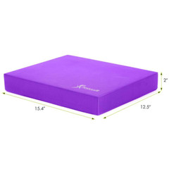 Exercise Balance Pad Foam Cushion Mat 15.5×12.5in Non Slip Knee Core Trainer