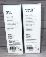 Yoga Workout Foam Dice Set 6 Pieces 2.25″ Cubes Create Unique Routines