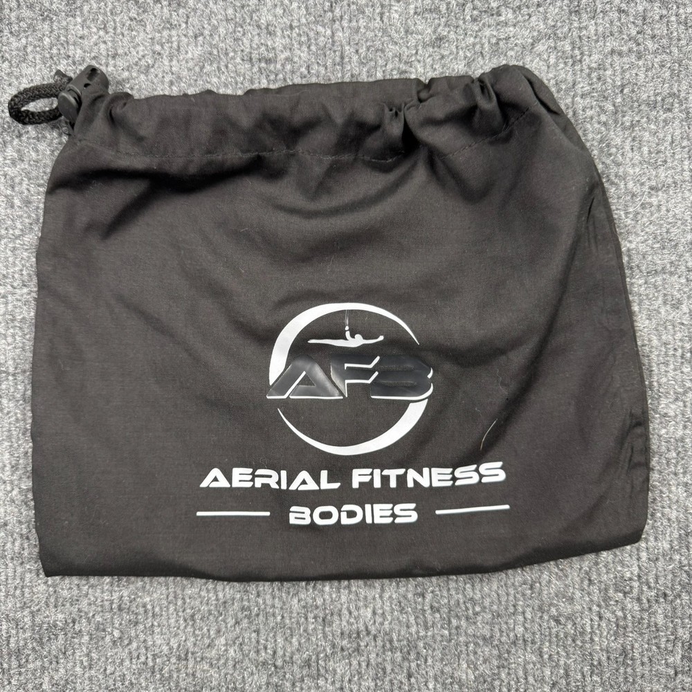 Aerial Fitness Bodies AFB Black Drawstring Storage Bag Yoga Silks Hammock Gear