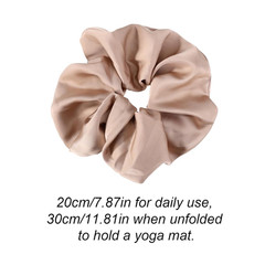 Satin Yoga Mat Scrunchie – Elastic Strap Holder for Standard Mats