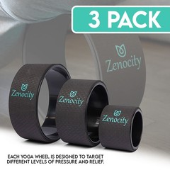 Yoga Back Roller – Yoga Wheel for Stretching and Back Pain Relief – Back Stre…