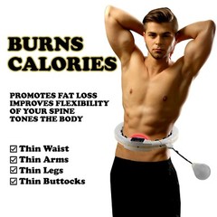 Smart Weighted Hula Hoop for Exercise+LED Counter Display+3 speeds of Vibrations