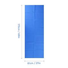 Folding Yoga Mat 68 X 27 Inch 4mm Super Thin PVC Yoga Mat For Beach Park UYIL