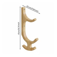 Exercise Mat Rack Built-in Hangers Exercise Storage Wooden