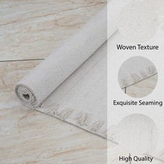 Yoga Mat Thick Non Slip Cotton Exercise Workout Mat Pilates Rug 2×6 FT