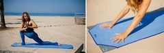 Aviska Anchor-Fit Yoga Towel Cornerless Design Quick Dry Pilate Mat Sky Blue (C)