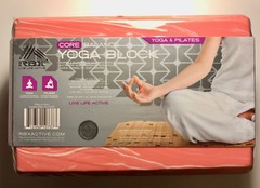 RBX Yoga & Pilates Block-Core Balance-Pink -Live Life Active-NEW