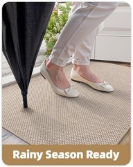 Dirt Trapping Mat Indoor 55x80cm, Doormat Indoor, Non Slip Doormat, Entrance…