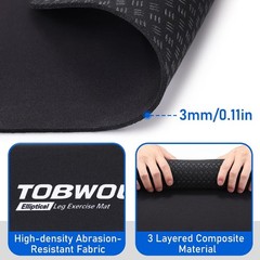 Versatile Non-Slip Mat for Under Desk Ellipticals – Perfect Stability with Style