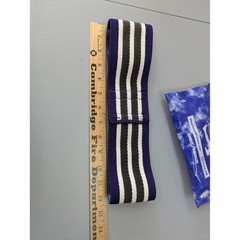 SuzieB Fitness Glute Band Women Light Medium Resistance Blue Tie Dye Yoga