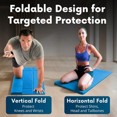 Foldable Yoga Mat Thick, Smart Support and Joint Protection With 4 Folds, Per…