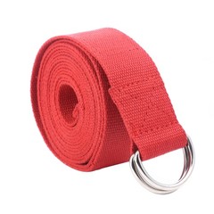 Fitness Exercise Yoga Strap Durable Cotton 10 Feet Long 2034 Red