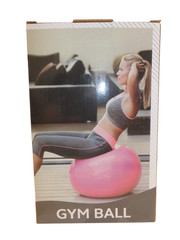 GRAY 55cm (22in) Exercise YOGA BALL & Pump Anti-Burst Stability Balance Gym Ball
