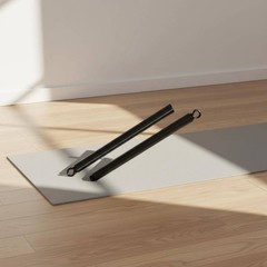 11 Pieces Pilates Tension Bar Stretch Training Exercise Stick Adjustable