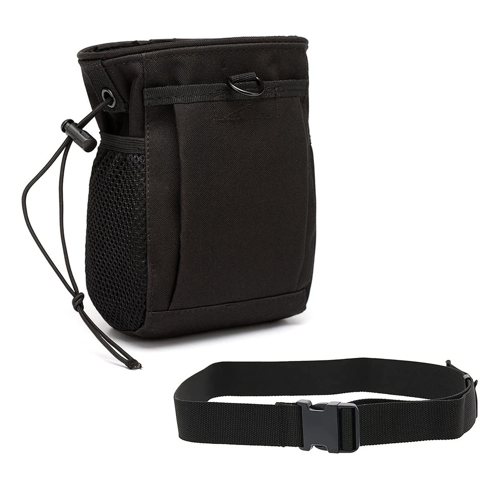 Rock Climbing Chalk Bag, goldhik Bouldering Bags with Quick-Clip black