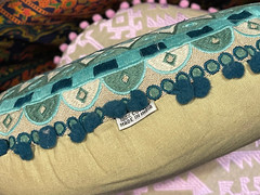 Embroidered Meditation Cushion
