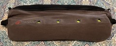 Manduka Yoga Mat Bag Ventilated Duffel 28” Adjustable Strap Gym Carrier Beige
