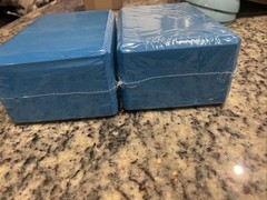2 New Yoga Blocks, Blue, Generic Brand