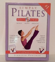 Simply Pilates Exercise DVD|Book Set Jennifer Pohlman 2004 Fitness Beginner