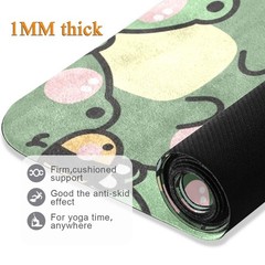 GOODOLD Cute Chubby Frog Yoga Mat, 71 x 26 Inch Nonslip Yoga Mats Folding Tra…