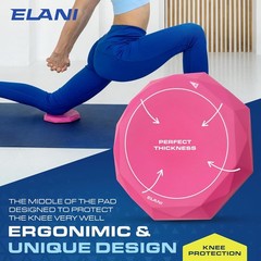Knee Pad Cushion 2 Pack Extra thick & Comfortable Pilates Support Pink Yoga
