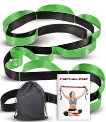 Stretching Strap with Loops for Physical Therapy,Yoga Strap for Stretching,Ho…