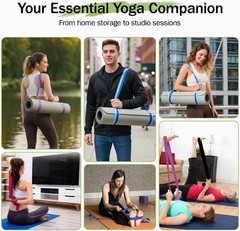 Yoga Mat Straps for Carrying, Adjustable Yoga Mat Carrier Sling Fits All Mats…