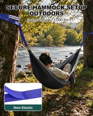 Non-Elastic Stretching Strap with Loops for Physical Therapy & Rehab, Knee Hi…